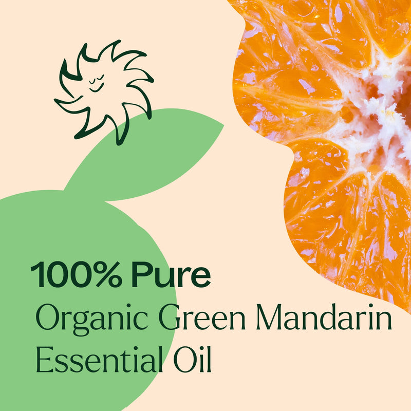 Plant Therapy Organic Green Mandarin Essential Oil Essential Oil Antique White 10 mL