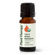 Plant Therapy Organic Green Mandarin Essential Oil Essential Oil White Smoke 10 mL