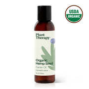 Plant Therapy Organic Hemp Seed Carrier Oil Body Care White Smoke 4 oz,16 oz
