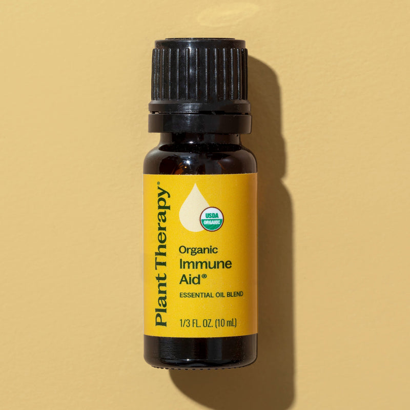 Plant Therapy Organic Immune Aid Essential Oil Blend Essential Oil Dark Olive Green 10 mL