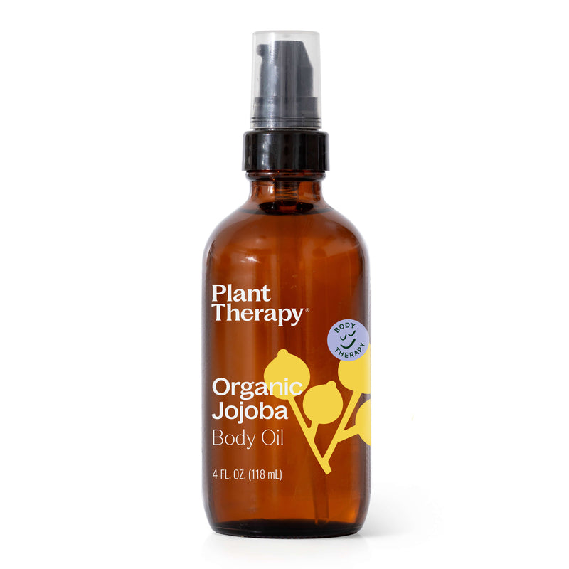 Plant Therapy Organic Jojoba Body Oil 4 oz Body Care Saddle Brown 4 oz