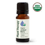 Plant Therapy Organic Juniper Berry Essential Oil Essential Oil White Smoke 10 mL