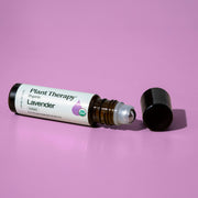 Plant Therapy Organic Lavender Essential Oil Pre-Diluted Roll-On Essential Oil Plum 10 mL