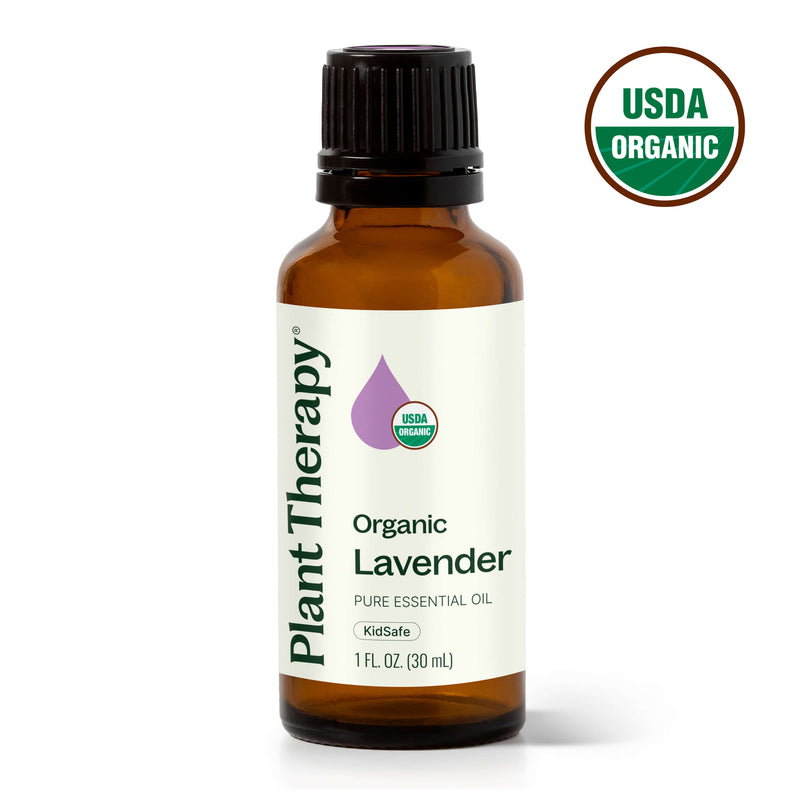 Plant Therapy Organic Lavender Essential Oil Essential Oil White Smoke 30 mL