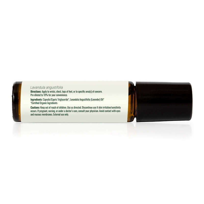 Plant Therapy Organic Lavender Essential Oil Pre-Diluted Roll-On Essential Oil Black 10 mL