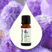 Plant Therapy Organic Lavender Fine Essential Oil Essential Oil White Smoke 10 mL,30 mL