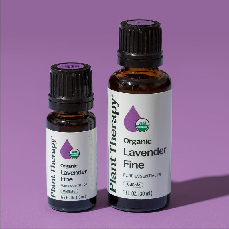 Plant Therapy Organic Lavender Fine Essential Oil Essential Oil Light Slate Gray 10 mL,30 mL