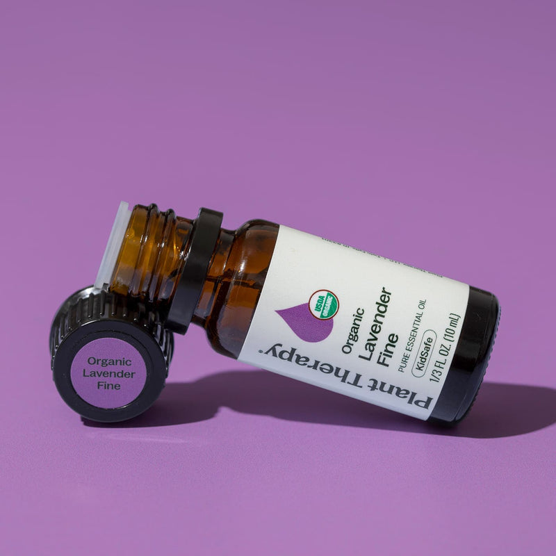 Plant Therapy Organic Lavender Fine Essential Oil Essential Oil Medium Purple 10 mL,30 mL