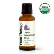 Plant Therapy Organic Lavender Fine Essential Oil Essential Oil White Smoke 30 mL