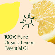 Plant Therapy Organic Lemon Essential Oil Essential Oil Antique White 10 mL,30 mL,100 mL