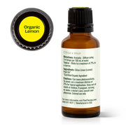 Plant Therapy Organic Lemon Essential Oil Essential Oil White Smoke 10 mL,30 mL,100 mL