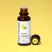 Plant Therapy Organic Lemon Essential Oil Essential Oil Light Goldenrod 10 mL,30 mL,100 mL