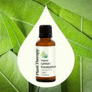 Plant Therapy Organic Lemon Eucalyptus Essential Oil Essential Oil Seashell 10 mL,30 mL