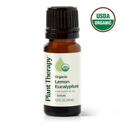 Plant Therapy Organic Lemon Eucalyptus Essential Oil Essential Oil White Smoke 10 mL,30 mL