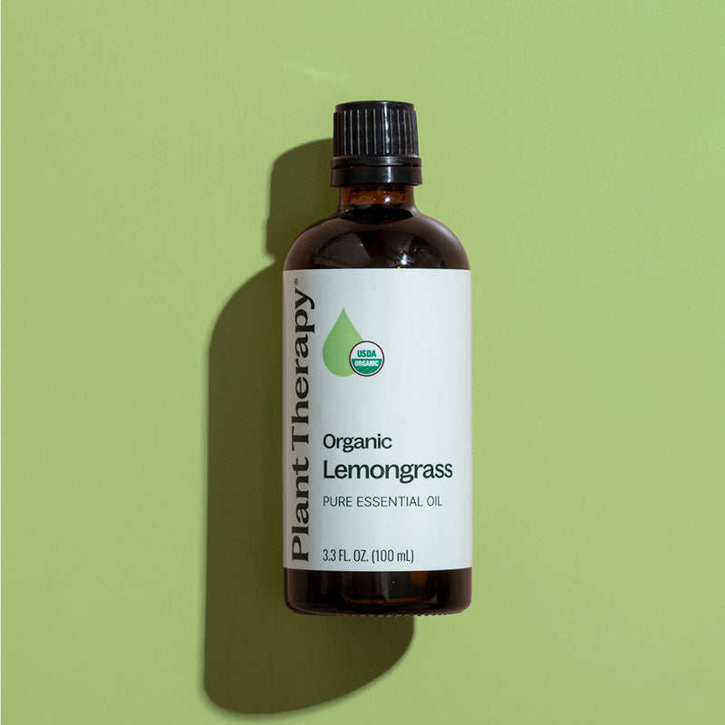 Plant Therapy Organic Lemongrass Essential Oil Essential Oil Dark Khaki 10 mL,30 mL,100 mL