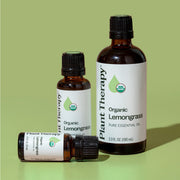 Plant Therapy Organic Lemongrass Essential Oil Essential Oil Dark Khaki 10 mL,30 mL,100 mL