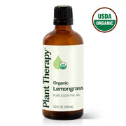 Plant Therapy Organic Lemongrass Essential Oil Essential Oil White Smoke 100 mL