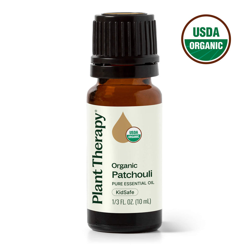 Plant Therapy Organic Patchouli Essential Oil Essential Oil White Smoke 10 mL