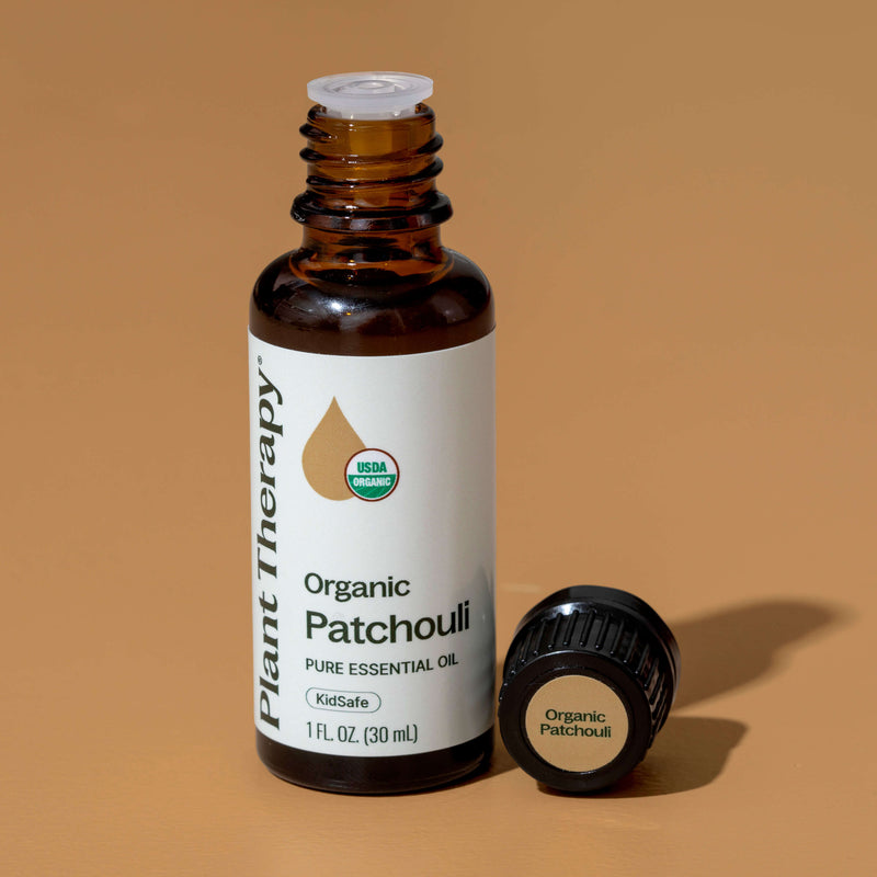 Plant Therapy Organic Patchouli Essential Oil Essential Oil Dark Khaki 10 mL
