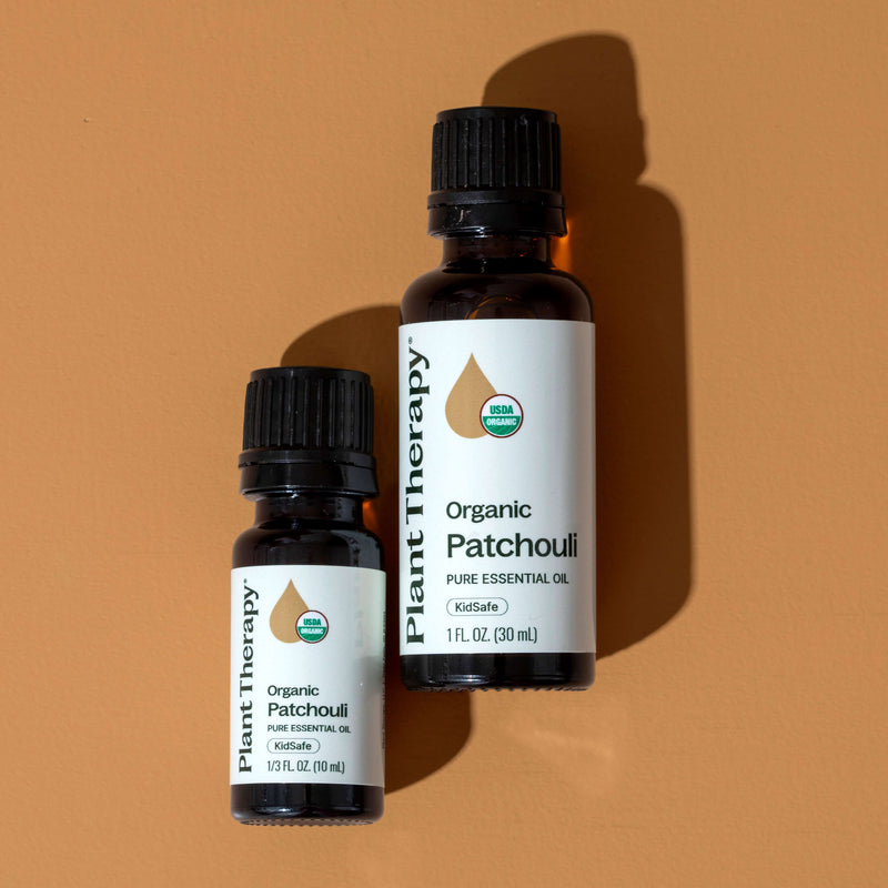 Plant Therapy Organic Patchouli Essential Oil Essential Oil Dark Salmon 10 mL