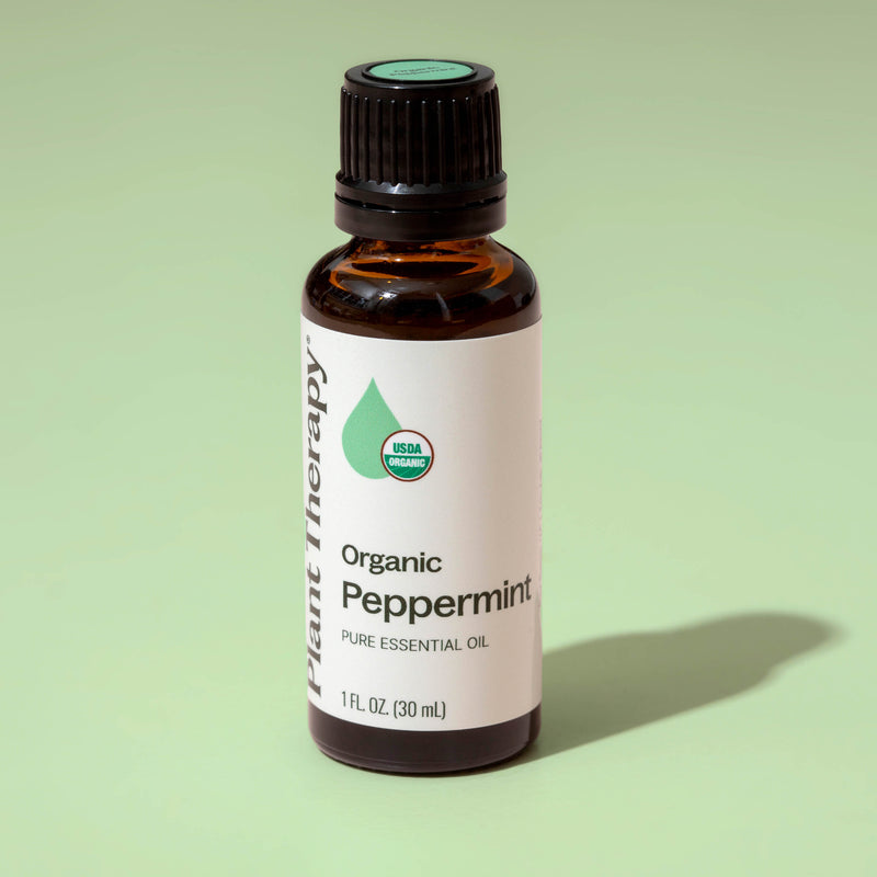 Plant Therapy Organic Peppermint Essential Oil Essential Oil Gray 10 mL,30 mL,100 mL