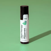Plant Therapy Organic Peppermint Essential Oil Pre-Diluted Roll-On Essential Oil Dark Sea Green 10 mL