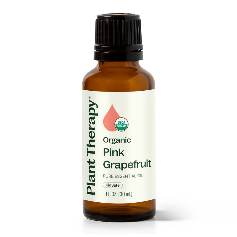 Plant Therapy Organic Pink Grapefruit Essential Oil Essential Oil White Smoke 10 mL