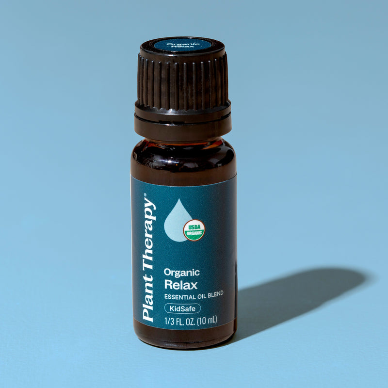 Plant Therapy Organic Relax Essential Oil Blend Essential Oil Sky Blue 10 mL
