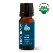 Plant Therapy Organic Relax Essential Oil Blend Essential Oil White Smoke 10 mL