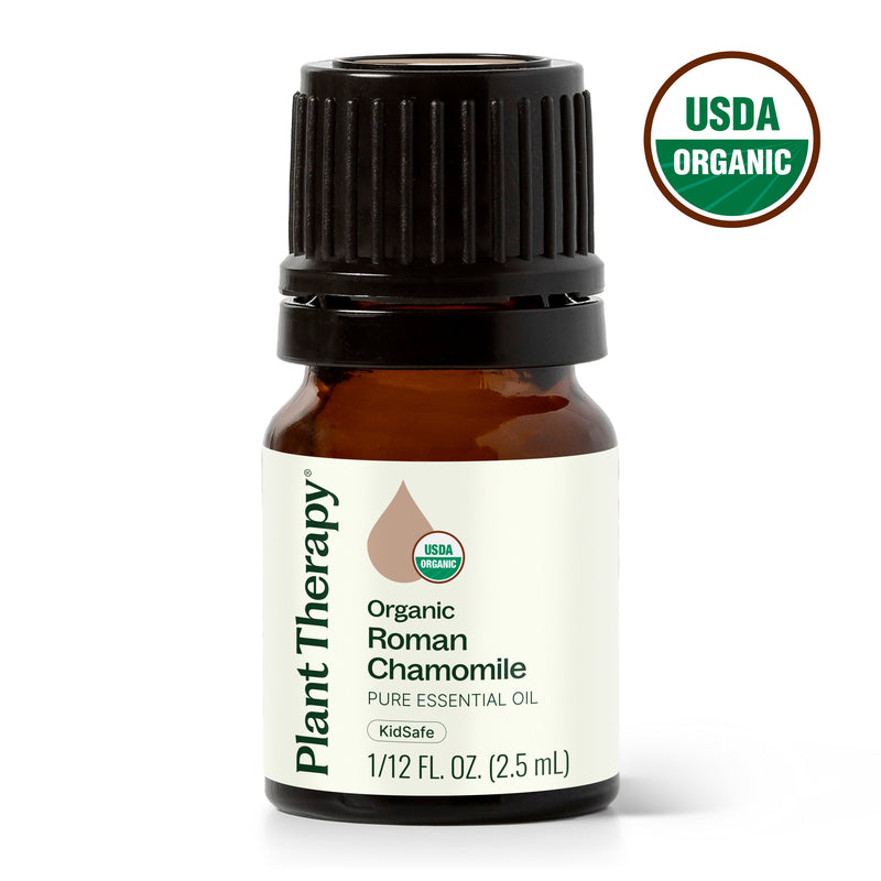 Plant Therapy Organic Roman Chamomile Essential Oil Essential Oil White Smoke 2.5 mL,5 mL