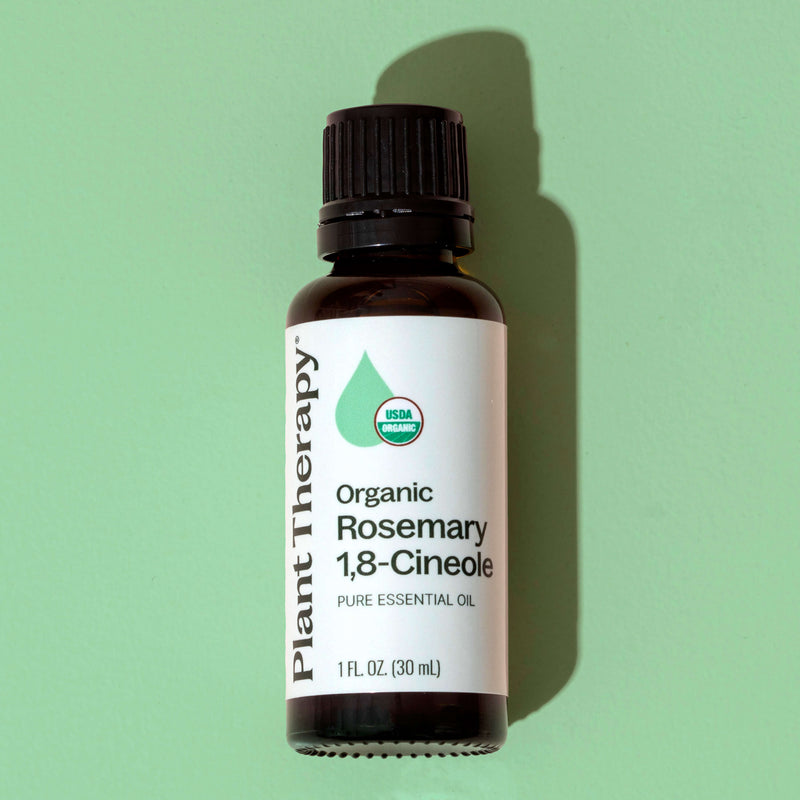 Plant Therapy Organic Rosemary 1,8-Cineole Essential Oil Essential Oil Dark Sea Green 10 mL,30 mL,100 mL