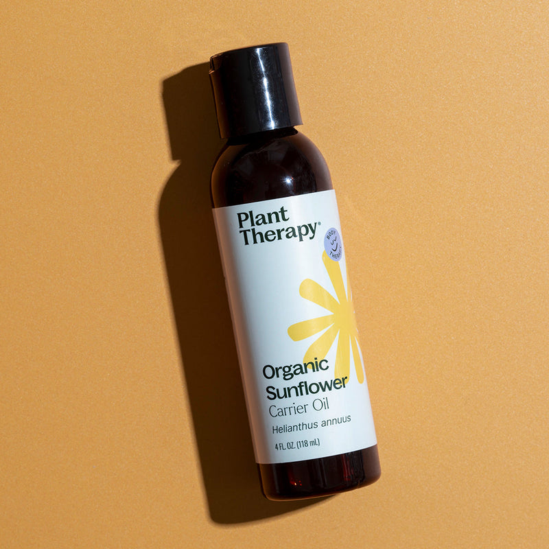 Plant Therapy Organic Sunflower Carrier Oil Body Care Sandy Brown 4 oz