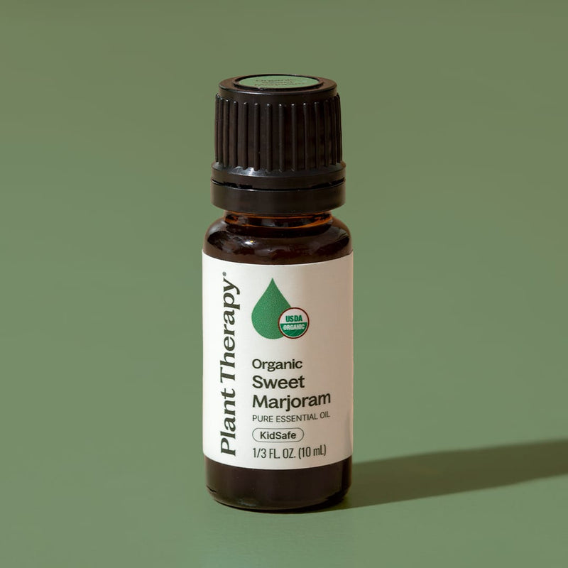 Plant Therapy Organic Sweet Marjoram Essential Oil Essential Oil Dim Gray 10 mL