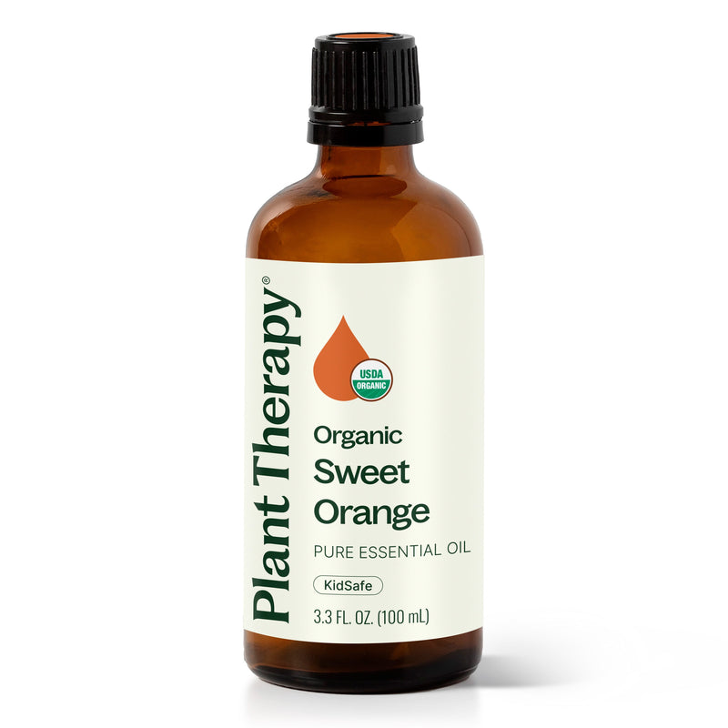 Plant Therapy Organic Sweet Orange Essential Oil Essential Oil Black 100 mL