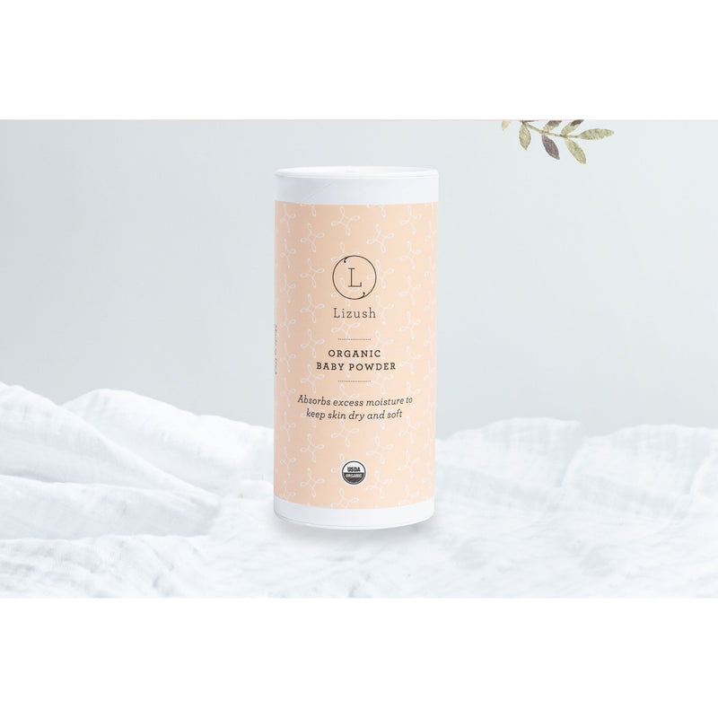 Lizush ORGANIC BABY POWDER - Talc Free Lavender