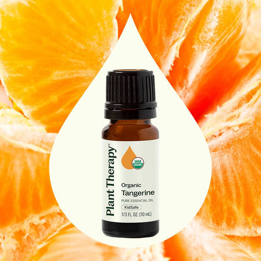 Plant Therapy Organic Tangerine Essential Oil Essential Oil Seashell 10 mL