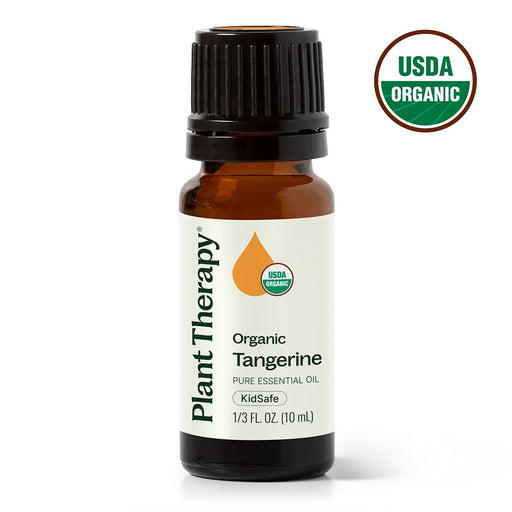 Plant Therapy Organic Tangerine Essential Oil Essential Oil White Smoke 10 mL