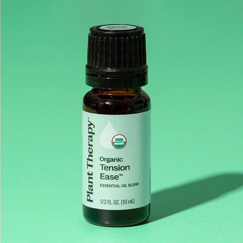 Plant Therapy Organic Tension Ease™ Essential Oil Blend Essential Oil Medium Aquamarine 10 mL
