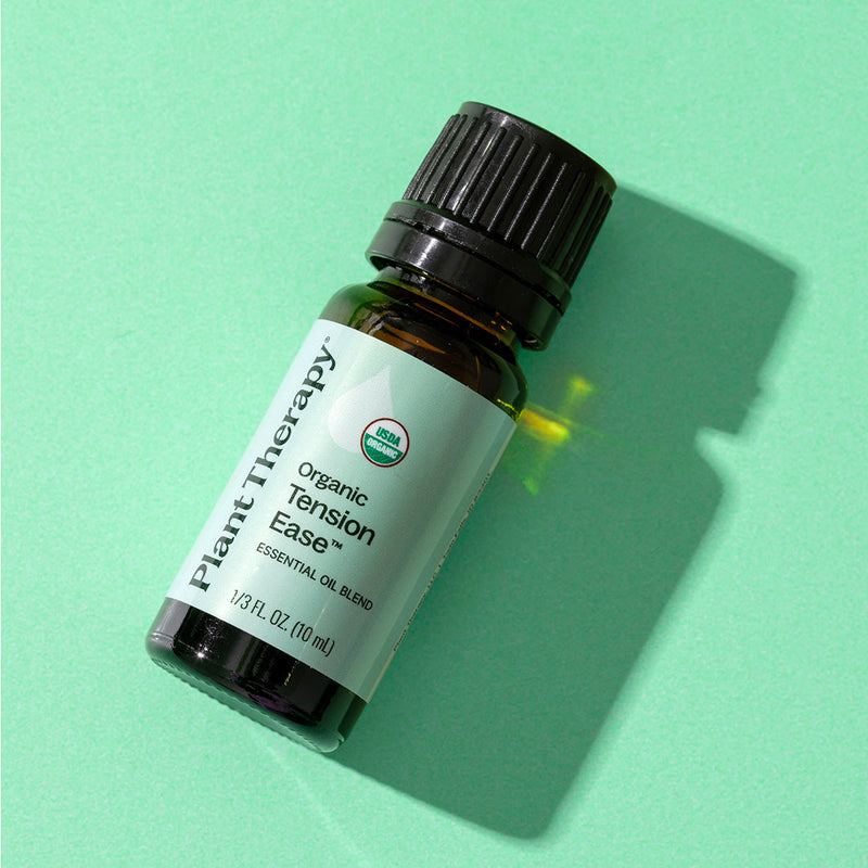 Plant Therapy Organic Tension Ease™ Essential Oil Blend Essential Oil Pale Green 10 mL