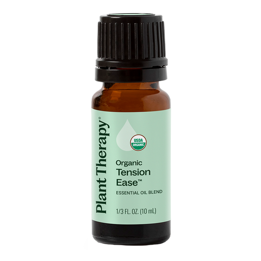 Plant Therapy Organic Tension Ease™ Essential Oil Blend Essential Oil Gray 10 mL