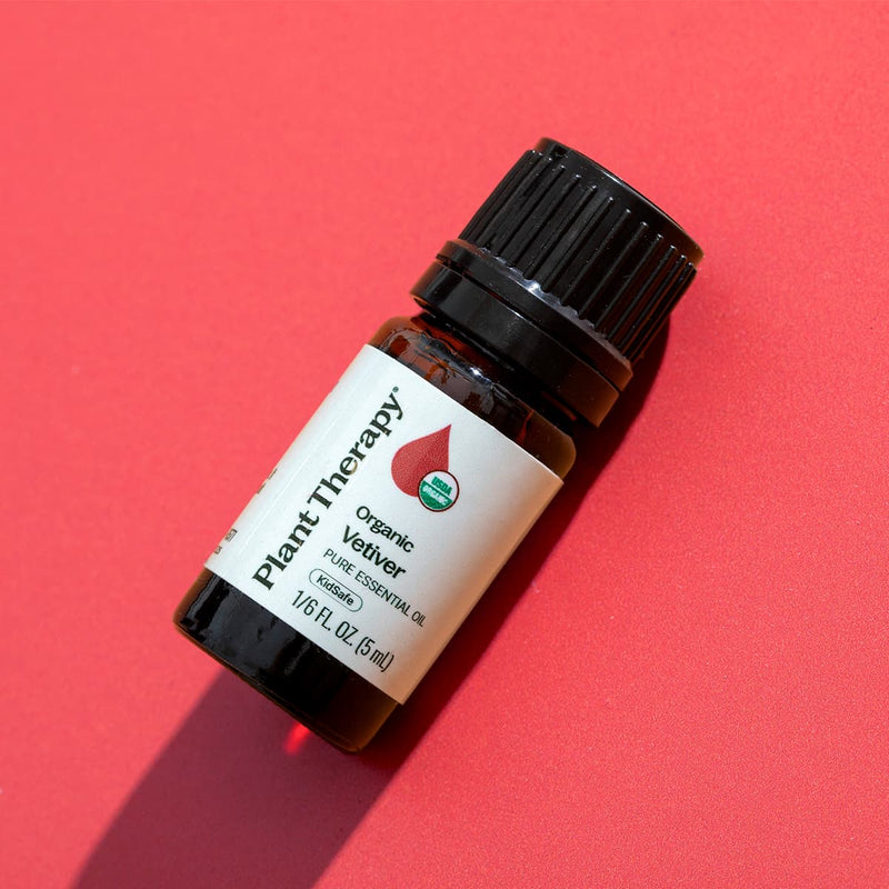 Plant Therapy Organic Vetiver Essential Oil Essential Oil Tomato 5 mL