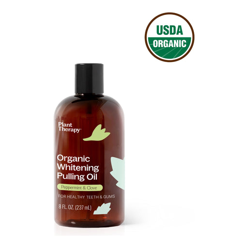 Plant Therapy Organic Whitening Pulling Oil Supplement Saddle Brown 8oz