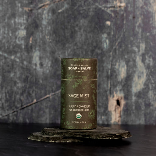 Chagrin Valley Soap & Salve Body Powder: Sage Mist Body Powder Dark Slate Gray Net Wt 2.2 oz