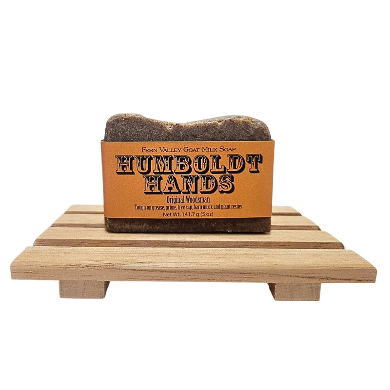 Fern Valley Soap Natural Goat Milk Soap | Humboldt Hands Heavy-Duty Hand Cleaner | Original Woodsman Goat Milk Soap White Smoke