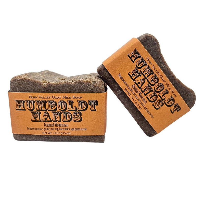 Fern Valley Soap Natural Goat Milk Soap | Humboldt Hands Heavy-Duty Hand Cleaner | Original Woodsman Goat Milk Soap White Smoke