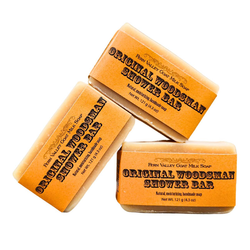 Fern Valley Soap Handmade Goat Milk Soap | Shower Bar | Original Woodsman Goat Milk Soap White Smoke