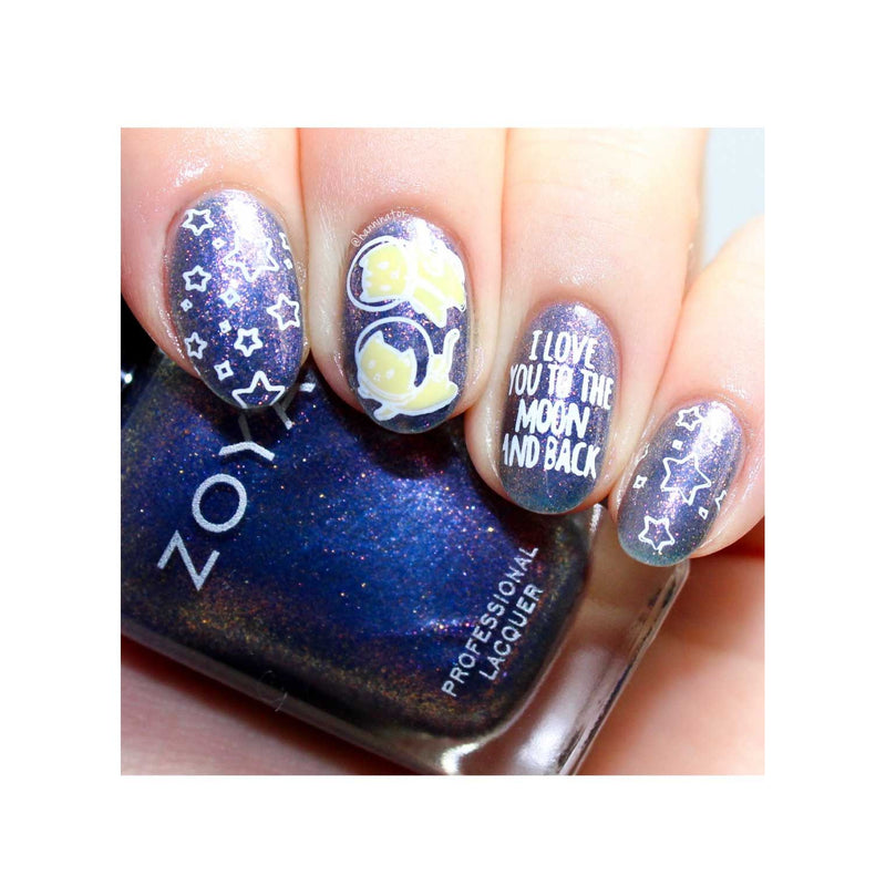 UberChic Beauty Out Of This World Stamping Plate Antique White