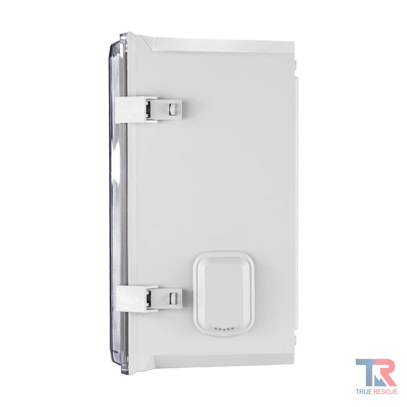 True Rescue Outdoor Cabinet Cabinet Light Gray Alarmed / True Rescue Decal,Alarmed / True Rescue Decal (Red),Alarmed / Generic Bleeding Control,Non-Alarmed / True Rescue Decal,Non-Alarmed / True Rescue Decal (Red),Non-Alarmed / Generic Bleeding Control