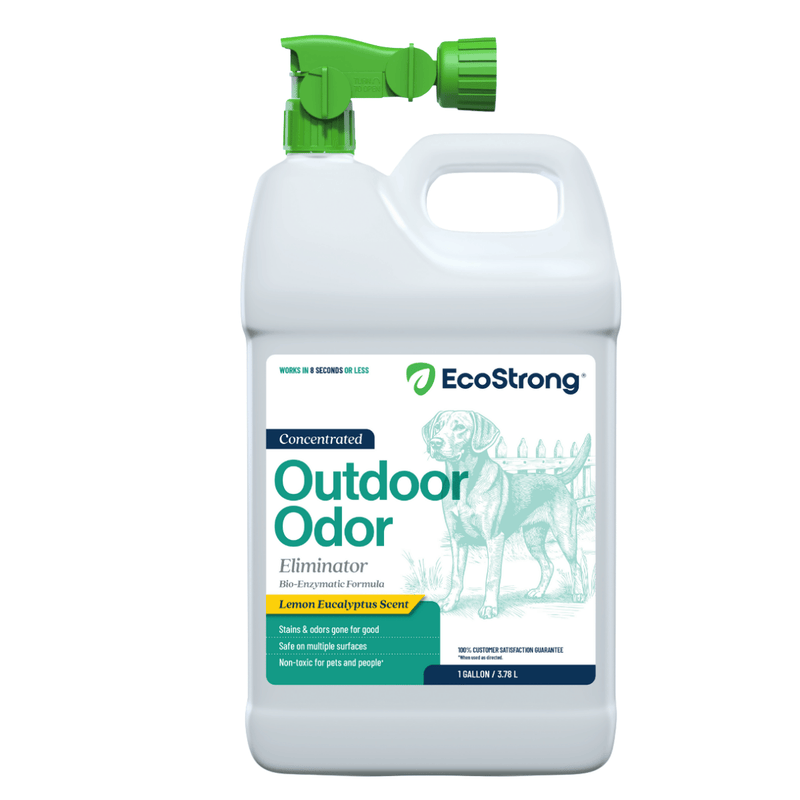 EcoStrong Outdoor Odor Eliminator Pet & Animal > Outdoor Odor White Smoke 1 Gallon Jug and Hose End Sprayer