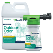 EcoStrong Outdoor Odor Eliminator Pet & Animal > Outdoor Odor White Smoke 1 Gallon Jug and Multi Use Sprayer